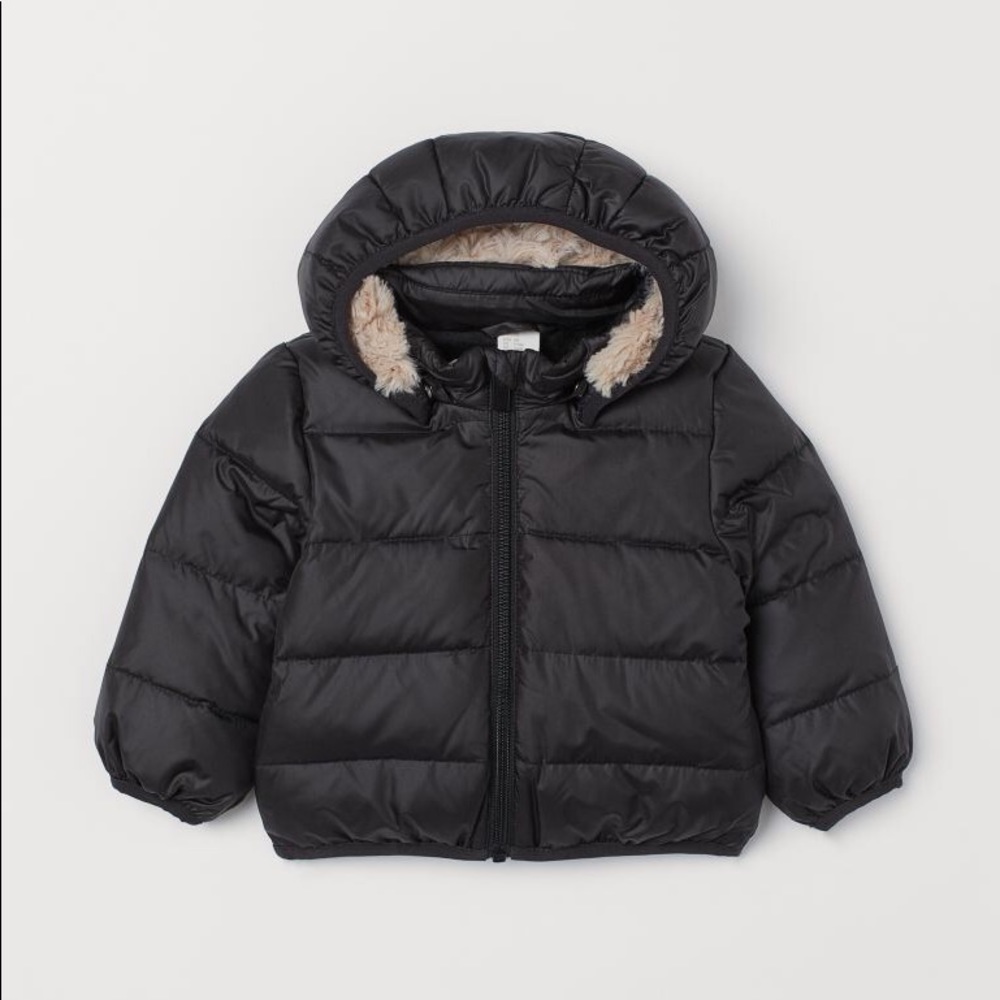 Black Puffer Down Feather Jacket size 18-24M